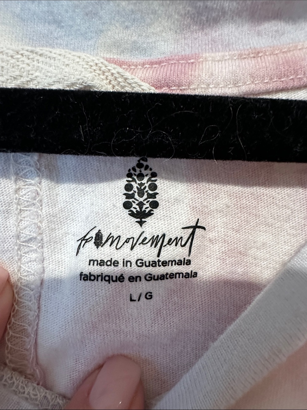 FP Movement by Free People Pink & Cream Tie-Dye Muscle Tee - Picture 5 of 8